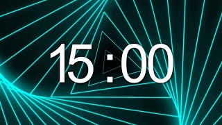 15  MINUTE mesmerizing countdown timer- Green hypnotizing Vibes