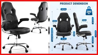 Gaming Chair, Home Office Computer Chair PU Leather Ergonomic Racing Desk Chair screenshot 5