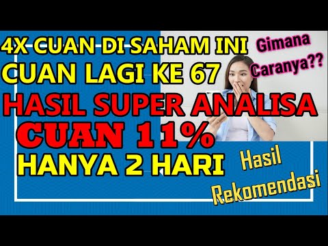 HASIL SUPER ANALISA Cuan 11% Cara Swing Trading Saham ELSA Hasil Rekomendasi Profit Lagi Ke 67