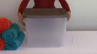 50 quart clear tote