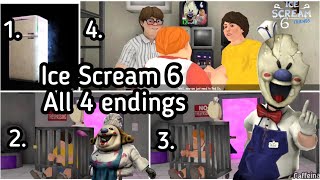 Ice Scream 6 All 4 endings