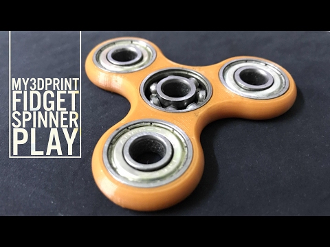 3D Printed hand spinner, We dont know how to play ,