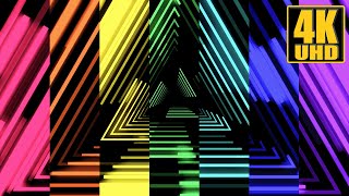 Party Neon Glow Tunnel | Motion 4K Screensaver | VJ LOOP
