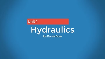 Uniform flow in open channels