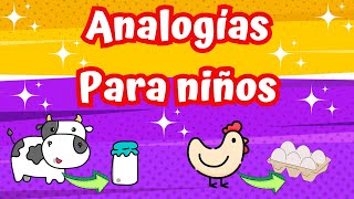 Analogías verbales | Video educativo para niños [Relacionar conceptos]