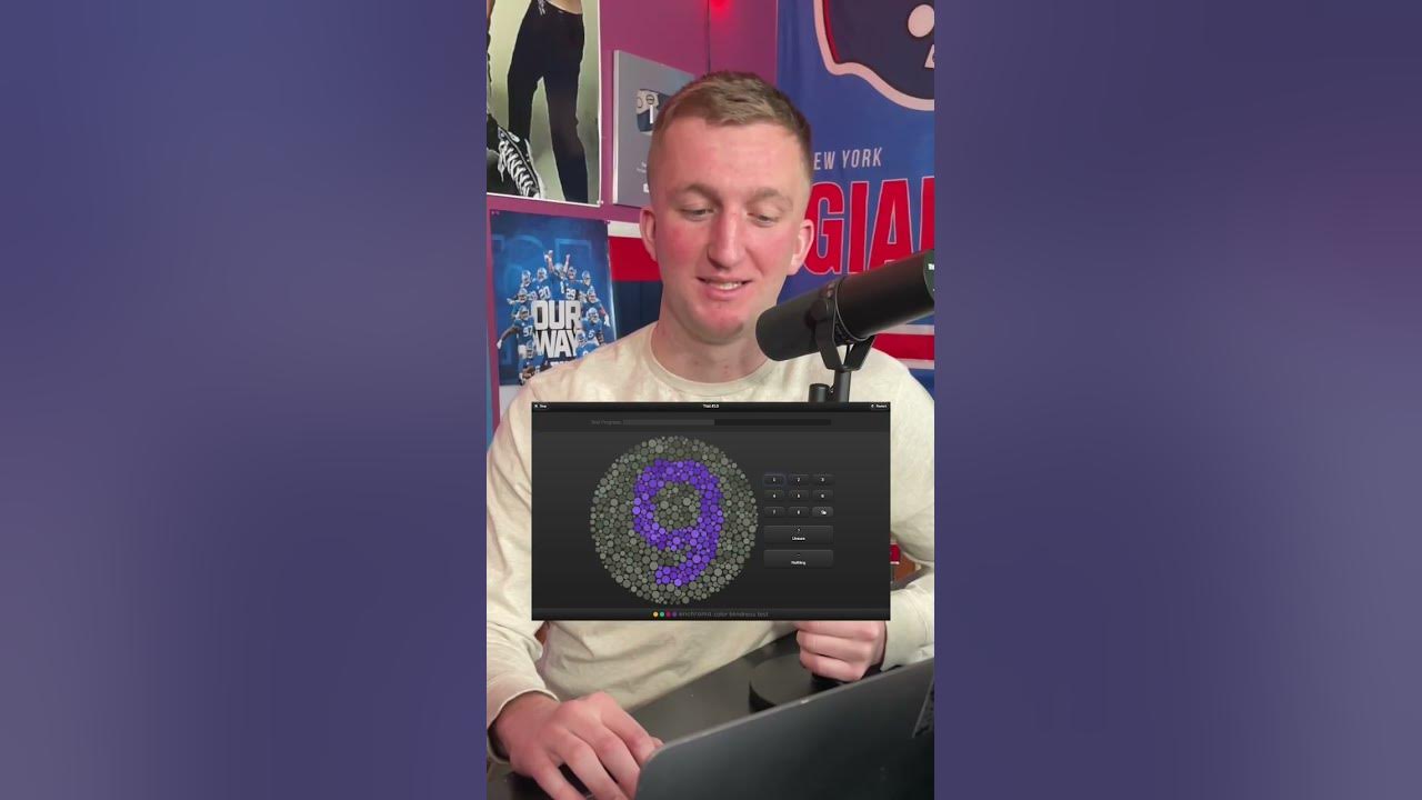 Brian Takes the COLOR BLIND Test!! Did You Pass? #shorts #color #blind #test #numbers