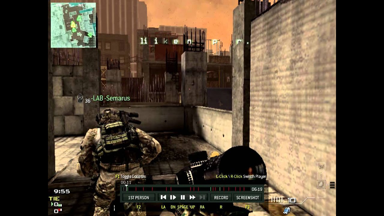 MW3 First Blood Sniper Kill