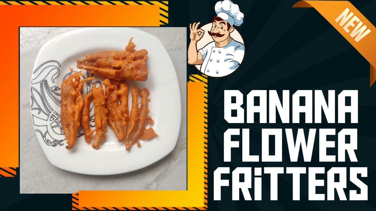 Banana flower fritterseasy evening snack. YouTube
