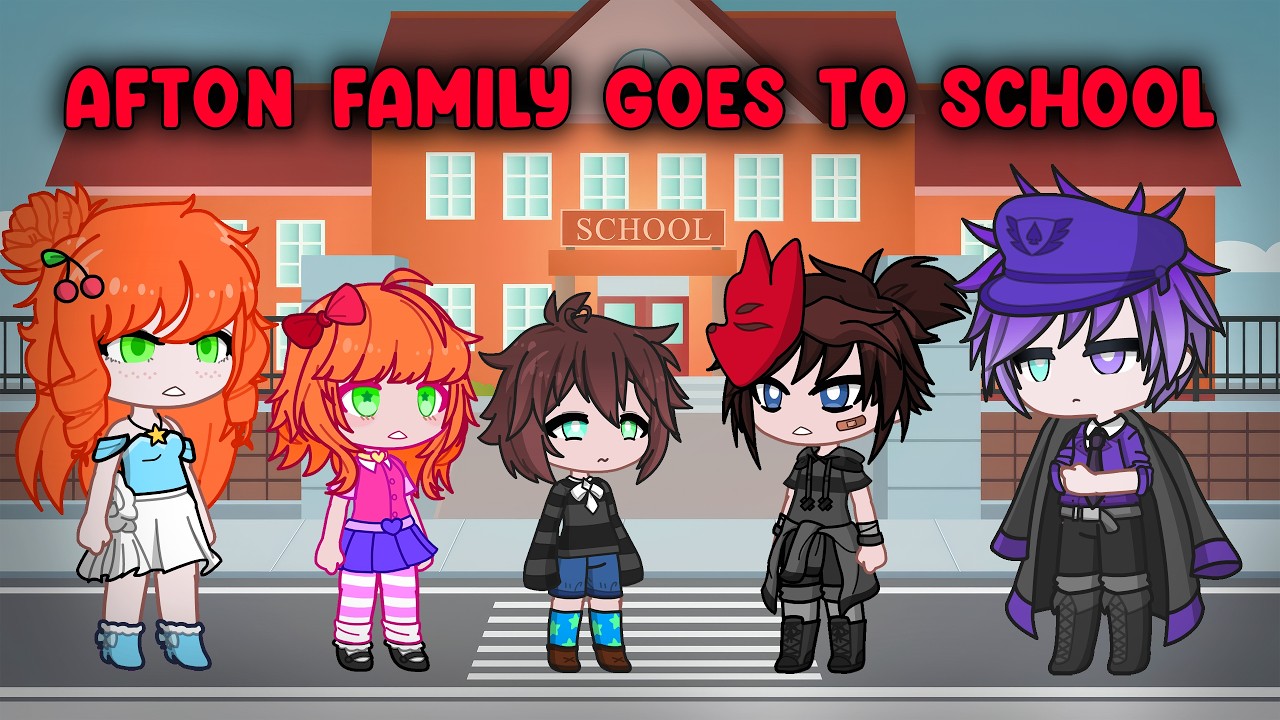 Afton Family goes to school || FNAF Gacha - YouTube