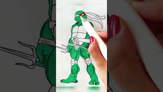 Who’s this ninja turtle?? #shorts #ninjaturtles #coloring #satisfying