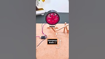 Emergency Brake Mechanism| dc motor|#project #automobile #motorbuilding #techexperiments ￼￼