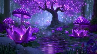 Peaceful Night 💜 Soothing Deep Sleep Music ★ Calm Your Mind and Drift Away