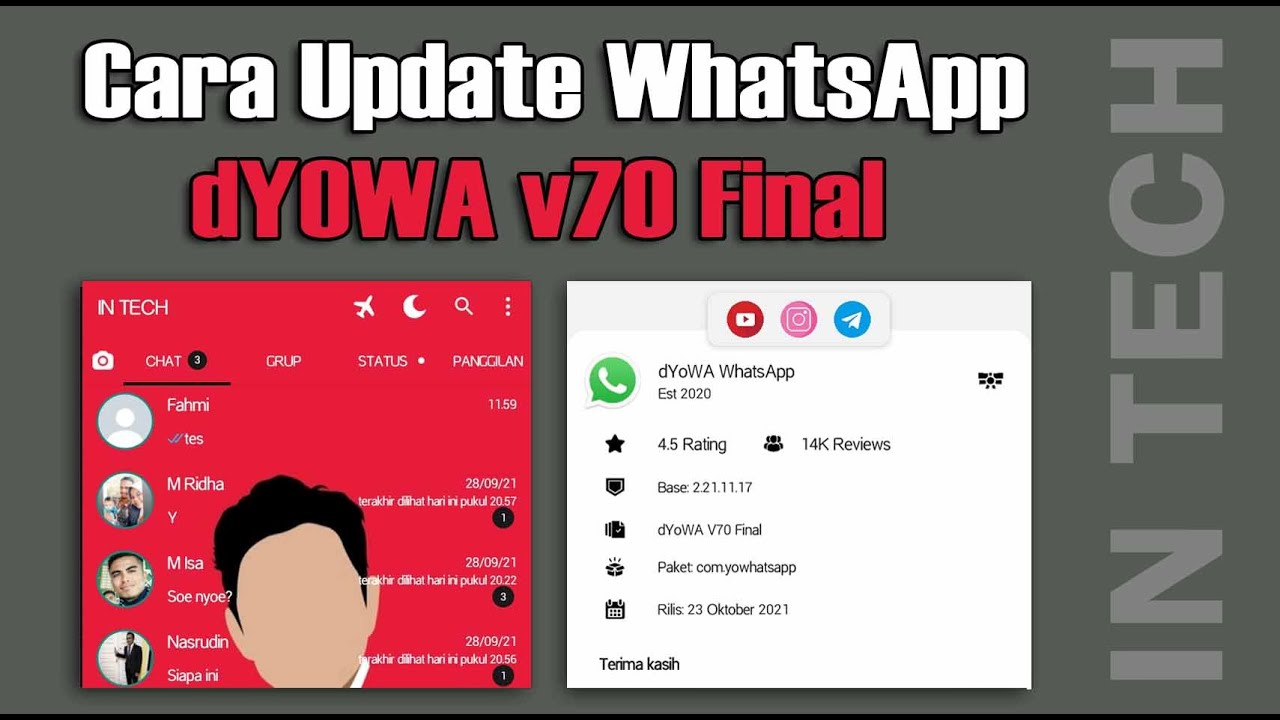✅Cara Update WhatsApp dYOWA Tanpa Hilang Chat