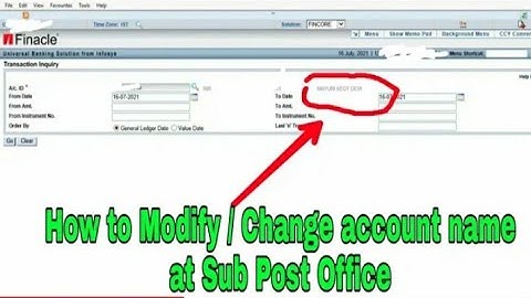 How to Change/ Modify Account Name || How to Modify CIF || CMRC || HCCA || HAALM || Bidyut Info