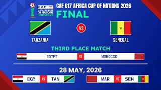 Final & third place match: Match Schedule | CAF U17 Africa Cup of Nations 2026.