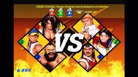 Capcom vs SNK 2: Haohmaru, Yun, Zangief (me) vs Kyosuke, Sakura, Todoh (Level 8 CPU)