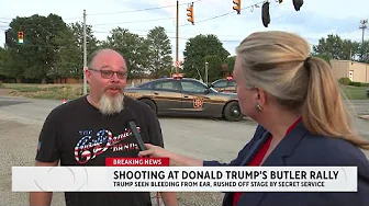 Attendee at Trump rally claims he saw the alleged shooter on a rooftop near the event thumbnail