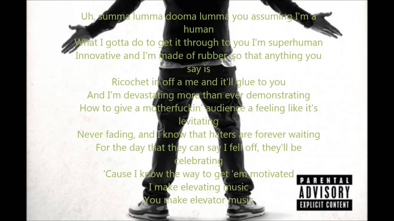 Eminem-Fast Part Rap God (Lyrics) HD + Intro Official - YouTube