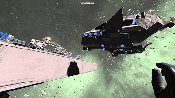 SpaceEngineers Modular Ship with unmerging conveyors