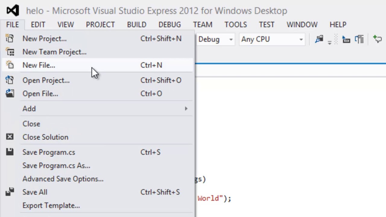 Membuat aplikasi console sederhana menggunakan Visual Studio - YouTube