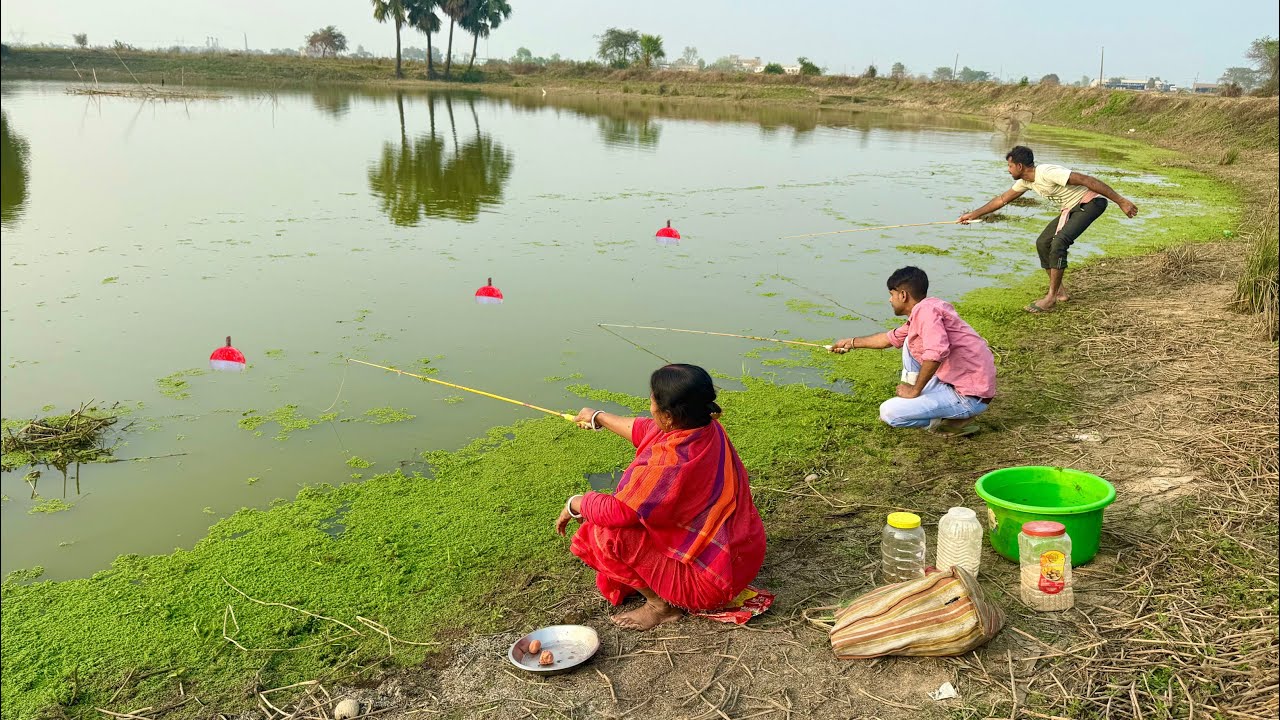 Fishing Video || The old fisherman fishing technique is still different from everyone else's