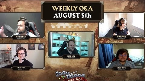 New Client Feature Drop #2! Mods Roq, Nin, Zuko, Tide and Lenny  - OSRS Q&A August 5th