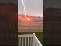 WATCH: Woman captures wild lightning strike on video