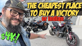 The CHEAPEST place to buy a Victory or Indian Motorcycle