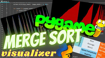Merge Sort Visualization in Python using Pygame module.