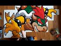 Bowser Perler Art with 100,000 Beads