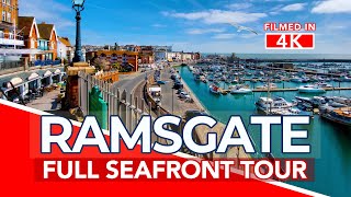 RAMSGATE | Full seafront tour of RAMSGATE KENT UK | 4K Walk
