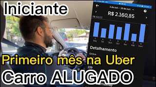 😱VALE A Pena ALUGAR CARR P/ UBER?🛑Olha quanto ele fez no primeiro mês de Uber!😱 Uber, Indriver🛑