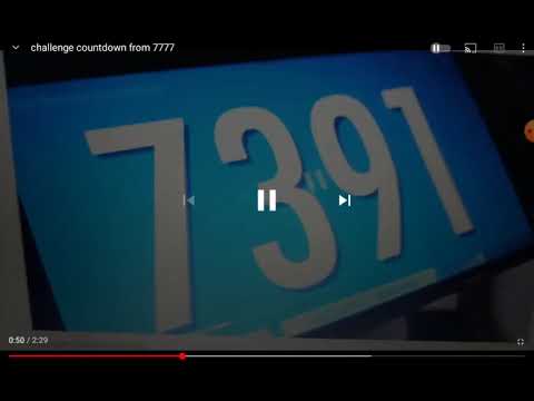 challenge countdown from 11111
