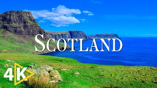FLYING OVER SCOTLAND (4K UHD) - Soothing Music Along With Beautiful Nature Video