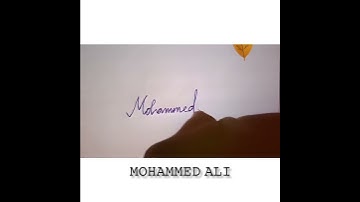 𝙈𝙊𝙃𝘼𝙈𝙈𝙀𝘿 𝘼𝙇𝙄 Name signature🖋