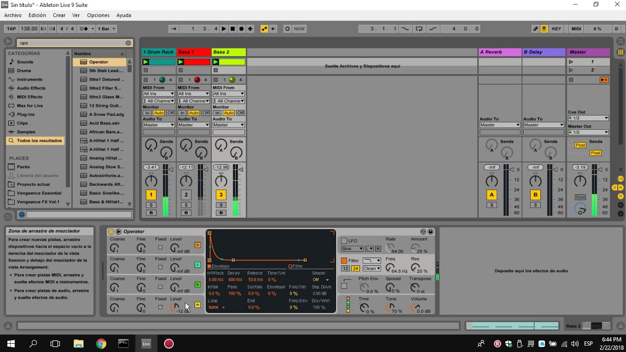 Ableton Live 9: Tutorial 2: BAJO EN 3 CAPAS para PSYTRANCE - YouTube