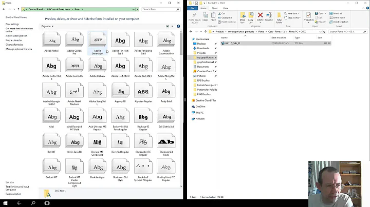 Add Font TTF To Windows 10 | Install Font | How To | Load Truetype format | Graphicxtras