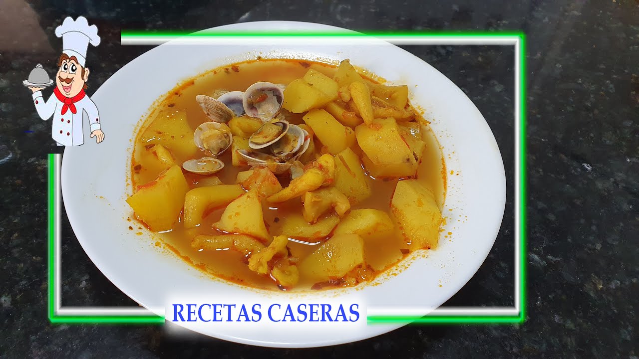 PATATAS GUISADAS CON SEPIA Y ALMEJAS