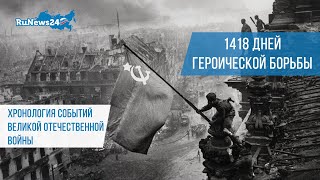 1418 Дней Героической Борьбы — Хронология Событий Великой Отечественной Войны/ Runews24