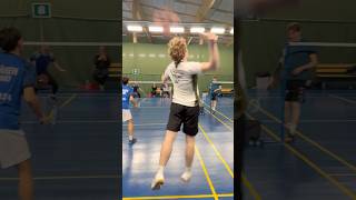 Look At The Same Reactions Both Players After That Fail 😂😂😂 #badminton #shorts