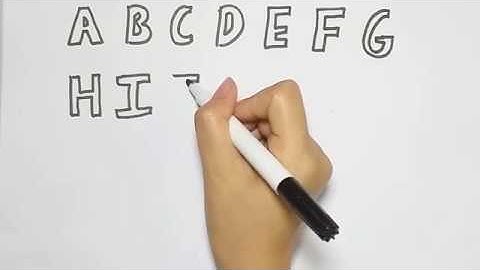 Vẽ và tô màu Bảng Chữ Cái | Bé Học Tô Màu |Alphabet A to Z Coloring Pages For Kids