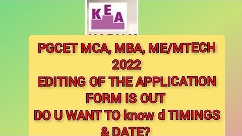 🙋EDITING of the APPLICATION form is out [pgcet 2022 candidates use this opportunity]