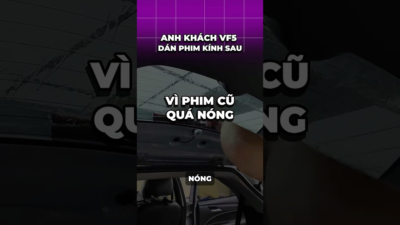 Dán phim cách nhiệt Inmax cho kính sau của VF5