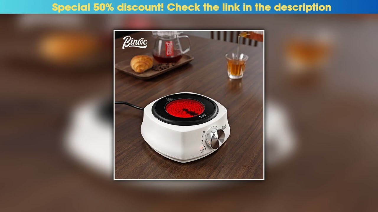 Best Bincoo electric ceramic stove coffee pot heating base universal adjustable temperature tea sto