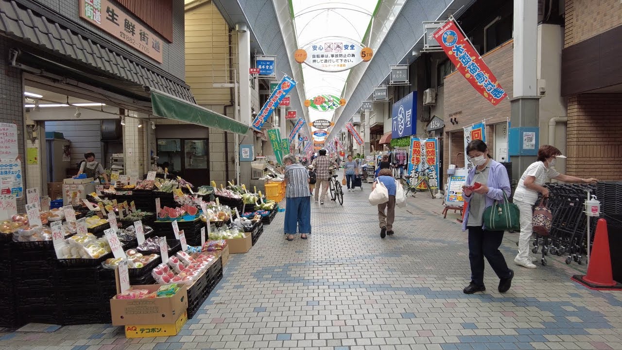 神戸市灘区 水道筋商店街界隈を歩き撮り(2023年) - YouTube