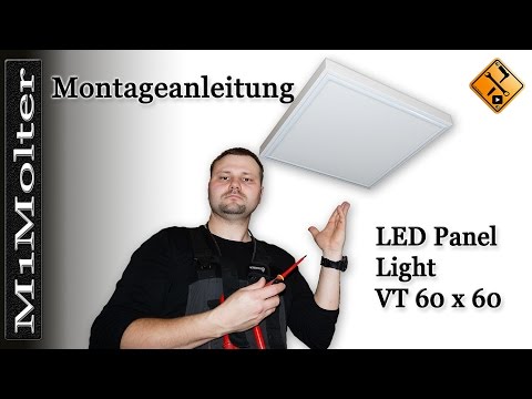 LED Panel 60x60 - Deckenleuchte Montageanleitung von M1Molter.