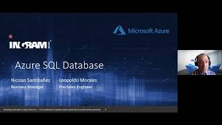 Webinar Azure SQL Database - Ingram Micro