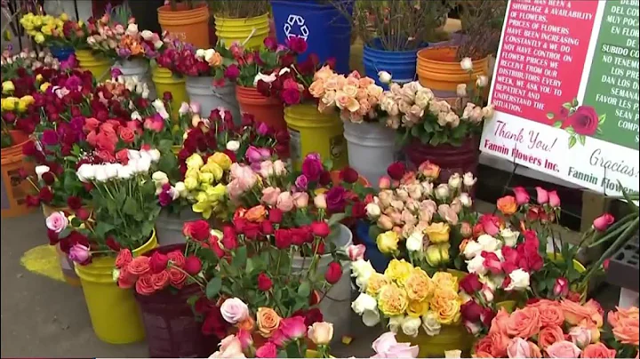 Valentine's Day flower rush at Flower Row in midto...