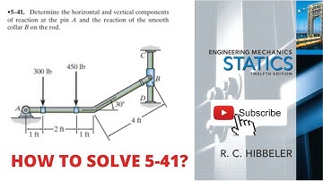 5-41 hibbeler statics chapter 5 | hibbeler statics | hibbeler