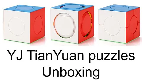 Unboxing the YJ TianYuan puzzles | better than QiYi 02 cubes?
